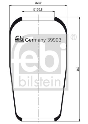 FEBI BILSTEIN Кожух пневматической рессоры 39903